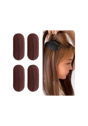 Siyah 4 Adet Saç Hacim Veren Klipler Iyi Kabarık Nefes Alabilir Saç Hacmini Artırın Görünmez Dıy Kabarık Saç 1