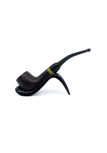 Dapper Bent Billiard Briar Gül Kökü 9 Mm Filtreli El Yapımı Pipo - 3068