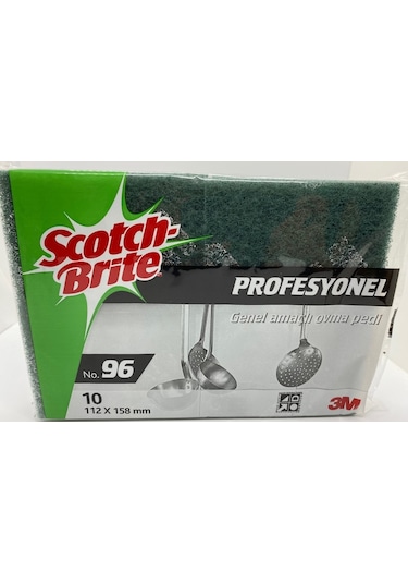 Scotch Brite Profesyonel No: 96 Genel Amaçlı Ovma Pedi 10 Adet