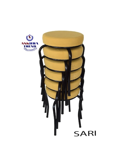 Tabure(Siyah Ayaklı) (6 Adet) - Mutfak Balkon Tabur...