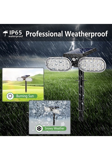 Güneş Çift Kafa Işık Dış Mekan Su Geçirmez Led'ler L5423w