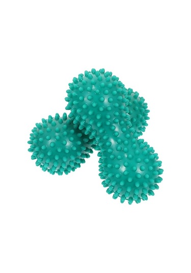 Yeşil 2 Adet Masaj Fıstık Topları Ayak Ayak Rulo Masajı Plastik Pvc Şekilli Fitness Cihazı Ofzrc3 Çok Renkli