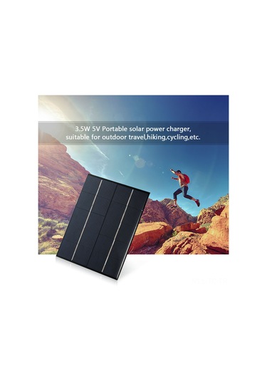 Skycity 5v 3.5w Çok Kristal Silikon Güneş Paneli - Akıllı Telefon Ve 18650 Pil Şarj Cihazı, Taşınabilir Outdoor Kullanım