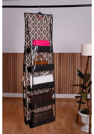 10 Cepli Dolap Içi Çanta Ve Ayakkabı Düzenleyici Bej