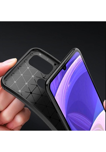 Samsung Uyumlu Galaxy M30S Elde Kaymayan Kamera Korumalı Kılıf