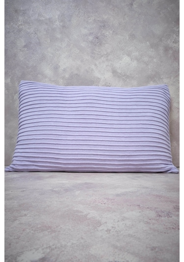 Peraluna Free Pıllow %100 Organik Pamuk Triko Yastık Kılıfı 60x40 Cm Lila - Lila