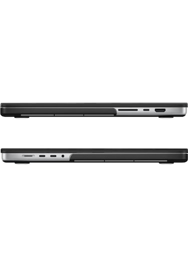 Macbook Pro 2021 A2485 16 İnç M1 Pro / Max Sert Kapak Kılıf Case Parlak Şeffaf
