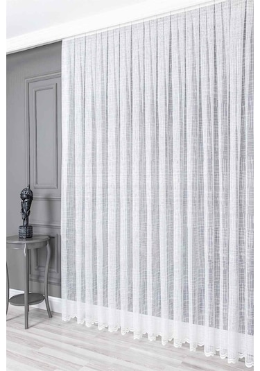 Evdepo Home Kullanıma Hazır Örme Tül Perde (540736759)