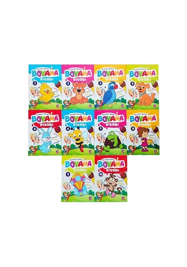 Tandem Yayınları Örnekli Kolay Boyama Kitabı (10 Kitap)