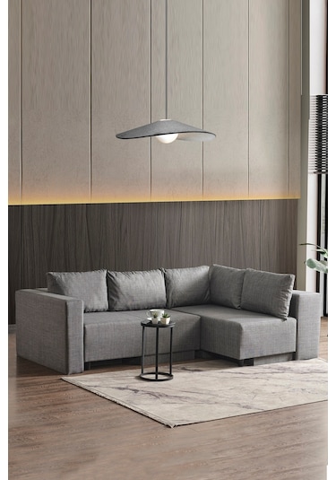 Kagu Corner Poly-l Köşe Takimi-kanepe-yatak-dinlenme Gri