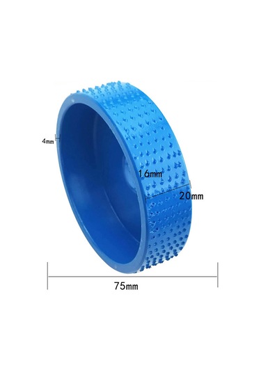 Kosona 75mm Çelik Zımpara Tekerleği - Ahşap Ve Yüzey Taşlama İçin Dayanıklı 45 Çelik Malzeme