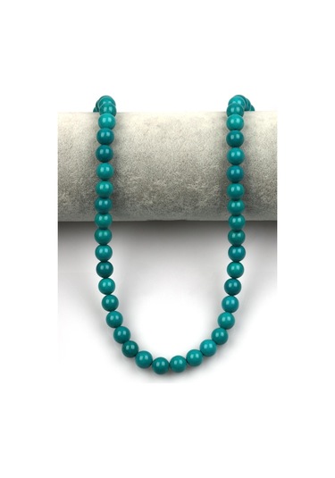 Oryantel Turkuaz Doğal Taş Dizi 8 Mm Küre Kesim Sarı