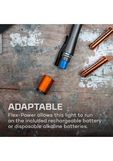 Nebo Inspector Şarjlı Kalem Fener 500 Lümen Poc-1000-g Siyah