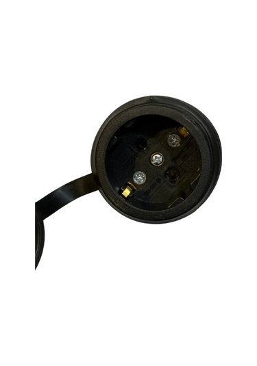 Nead 1x16 Kauçuk Uzatma Seyyar Priz Tekli Siyah 2 Adet