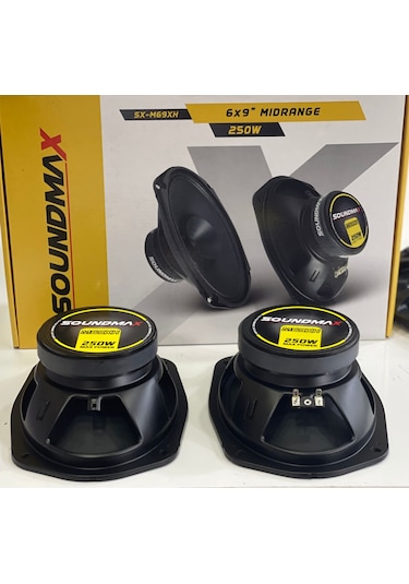 Soundmax 6X9 Midrange Ciftti 500Wat 200Rms İki Adet Kapaklı