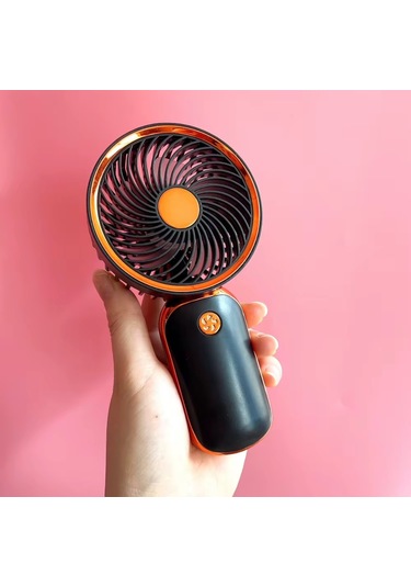 Avuç İçi Taşınabilir Şarjlı Mini Vantilatör El Fanı Siyah Dd8024b