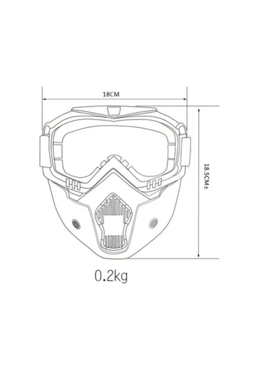 Cross Motosiklet Bisiklet Gözlüğü Açık Kask Maskesi Süngerli Bant Lastikli Jet Maske Ayna Cam Siyah