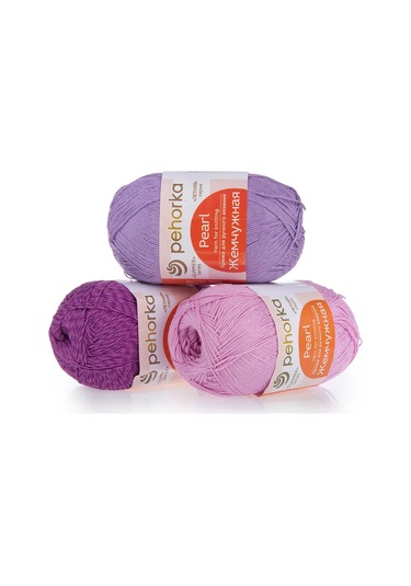 Pehorka Pekhorka "leylak" İnci İplik Seti 3 X 100 G 397040951