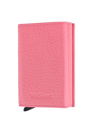 Walsmart Pro Cover Floater Akıllı Mekanizmalı Deri Cüzdan Pembe