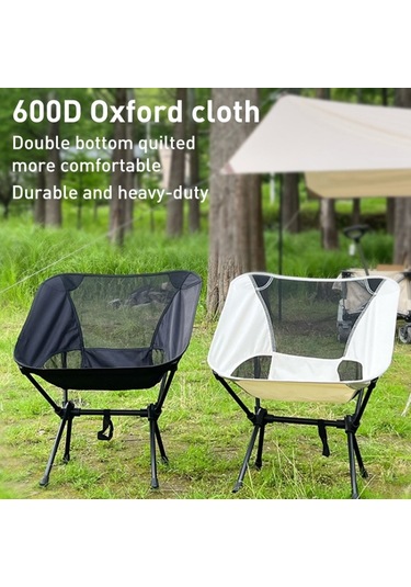 Küçük Açık Kamp Eğlence Plajı Portatif Katlanır Sandalye Lacivert Kırmızı