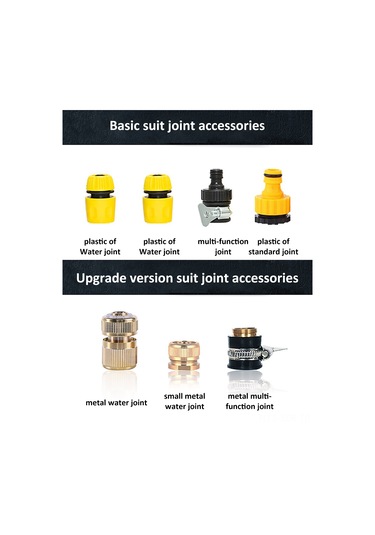 Geeroyoo Yüksek Basınçlı Metal Araba Yıkama Püskürtme Başlığı - 4 Modlu Dayanıklı Bakır Nozul 1 Set