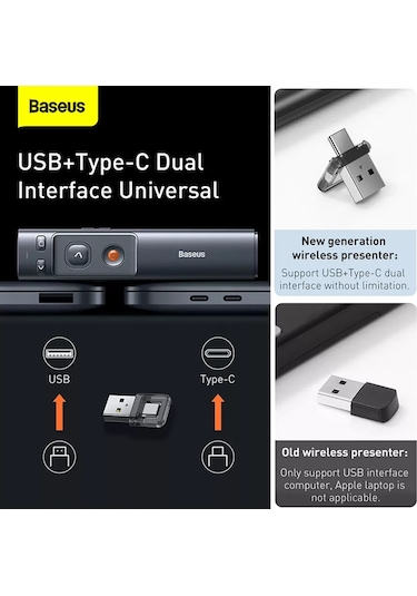 Baseus Laser Pointer-sunum Cihazı Baseus Orange Dot Wireless 213409136