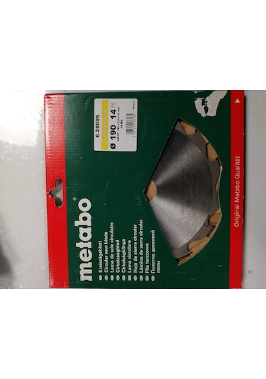 Metabo Elmas Testere Daire 190X2.2X30 14 Diş