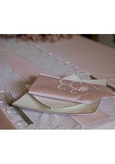 Secret House Prenses 14 Parça Masa Örtüsü Seti Pembe