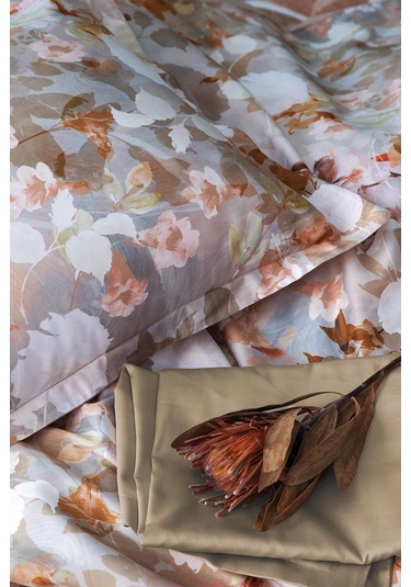 Swan 210 Tc 83 Tel Dijital Pamuk Saten Çift Kişilik Nevresim Takımı Çok Renkli