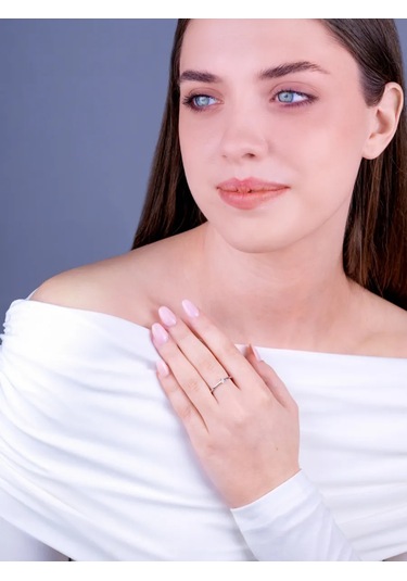 Torgovyj Dom Uvelir Holding 925 Ayar Gümüş Yüzük Mücevher Nişan. 409874729 Gri