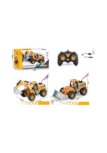 Nessiworld Xf-vardem Uzaktan Kumandalı Full Fonksiyon Şarjlı Buhar Atan Kazıcı -yükleyici Çok Renkli