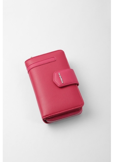 Cengiz Pakel Kadın Orta Boy Cüzdan 65256M Fuşya Pembe- Fuşya