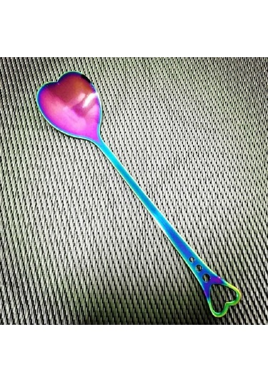 Dancemonkey 2 Adet Paslanmaz Çelik Kahve Ve Çay Kaşık, Set Çok Renkli