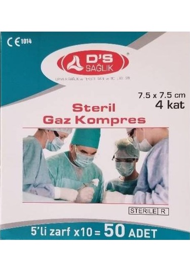 DS Damla Sağlık Steril Gazlı Bez 10 x 100 Adet