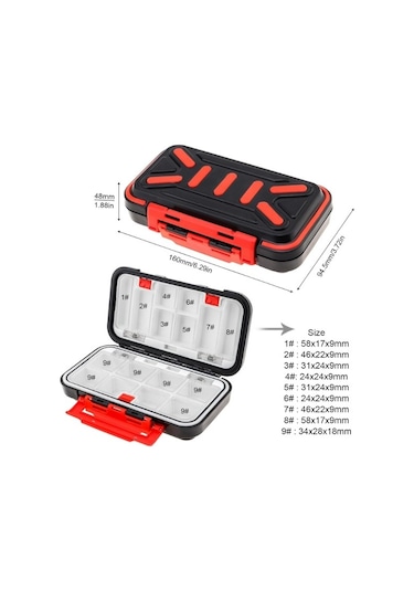 Captain 7247 Profesyonel Lrf Malzeme Kutusu 16x9x4.5cm