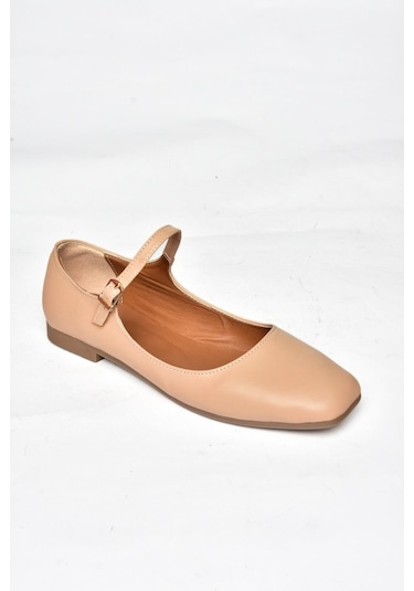 Fox Shoes S726252509 Ten Kadın Babet Ten Rengi