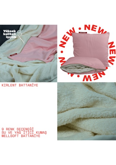 Xpermate Tv Battaniye Yastık Welsoft Battaniye 145x205 Pembe