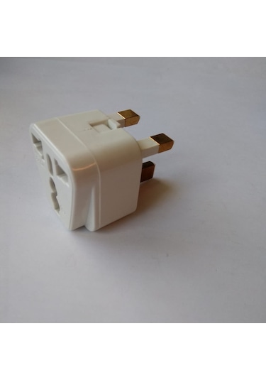 Priz Çevirici Adaptör Topraklı Türk İngiliz Fişi