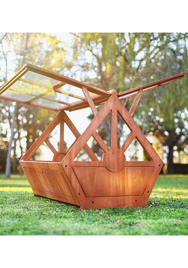 Mandu Ahşap Tribox Sera Saksı Büyük