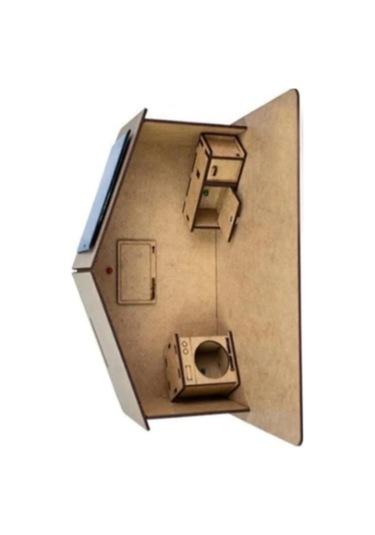 Güneş Enerjili Ev Yapım Seti 1 Paket Güneş Paneli Mantar Led Lamba Mdf Ev Maketi Deney Proje