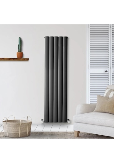 1800x315mm Lilac Dikey Antrasit Alüminyum Radyatör