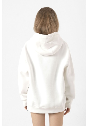 John Wick Continental Excommunicado Beyaz Kadın 3ip Kapşonlu Sweatshirt Beyaz