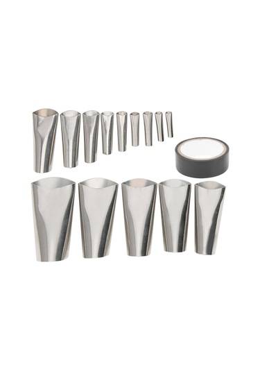 Singree 15 Parça Paslanmaz Çelik Caulk Uçları Seti - Yeniden Kullanılabilir, Korozyona Dayanıklı, Mutfak/banyo Birleşik Doldurma Aracı