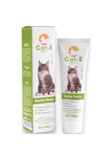 Amica Cat-e Sterile Paste Kısırlaştırılmış Kediler İçin Vitamin ve Minarelli Malt Macunu