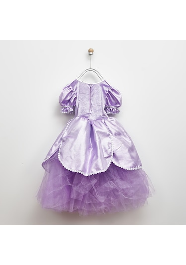 Panço Kız Çocuk Sofia Kostüm Lila 001