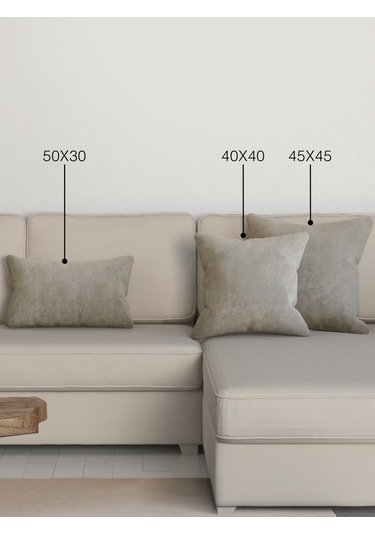 Home Daily Series Keten Rengi Kırlent Yastık Kılıfı Keten