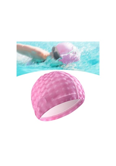 Suntek Yüzme Boneleri Saçları Kuru Tutar Havuz Şapkası Pembe