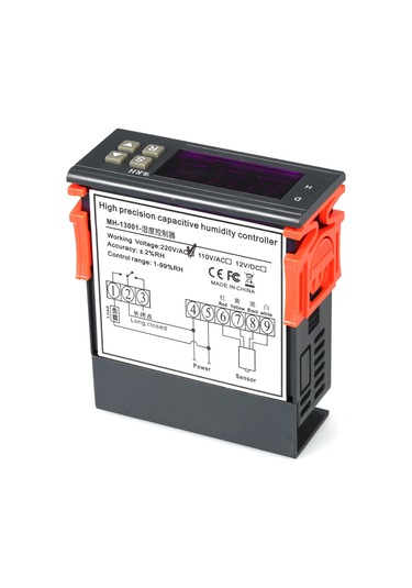 Yaozixa 220v 10a Nem Kontrol Cihazı Mh13001 - %1-99 Rh Ölçüm Aralığı, 3% Doğruluk, 0-70 C Çalışma Sıcaklığı