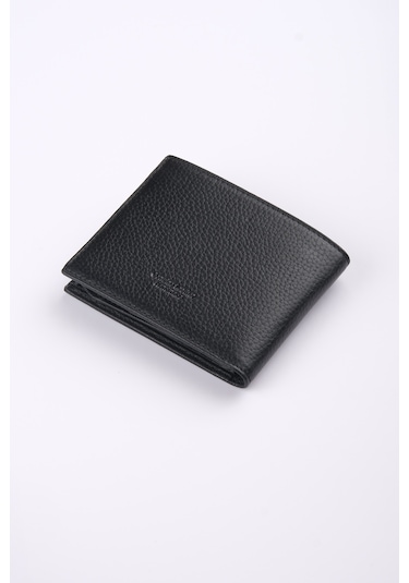 Ancora Leather Hakiki Deri Erkek Cüzdan-26500 Siyah