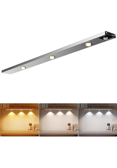 Hareket Sensörlü - Dekoratif Gece Lambası Usb Şarjlı 40 CM Silver